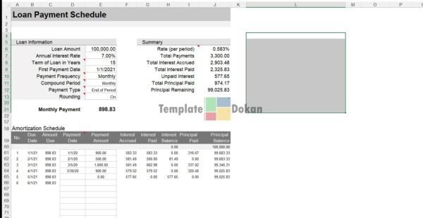 Loan Amortization Schedule